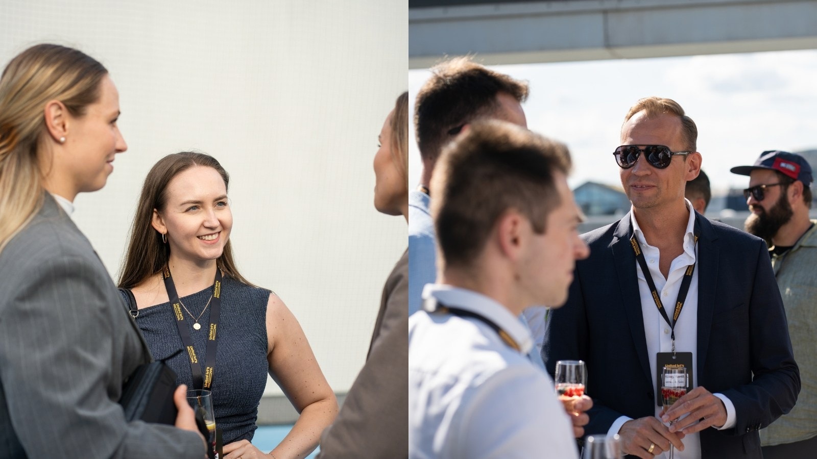 Sportnavi-Kolleg:innen im Austausch mit anderen Teilnehmenden beim United Let's Move Event