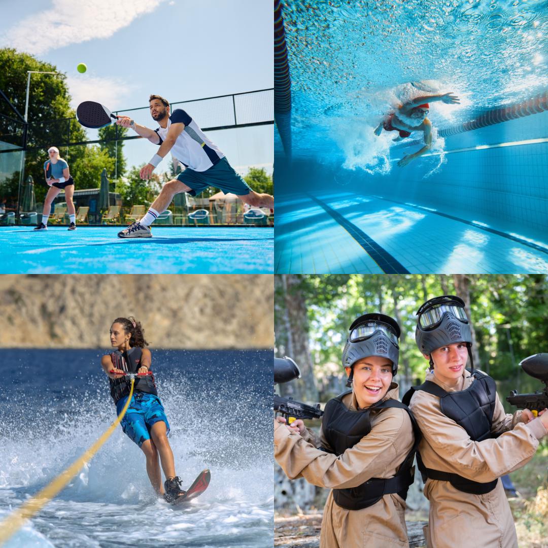 Sport- und Freizeitangebote in Hamm mit Padel, Schwimmen, Wasserski und Lasertag für Unternehmen und Mitarbeitende
