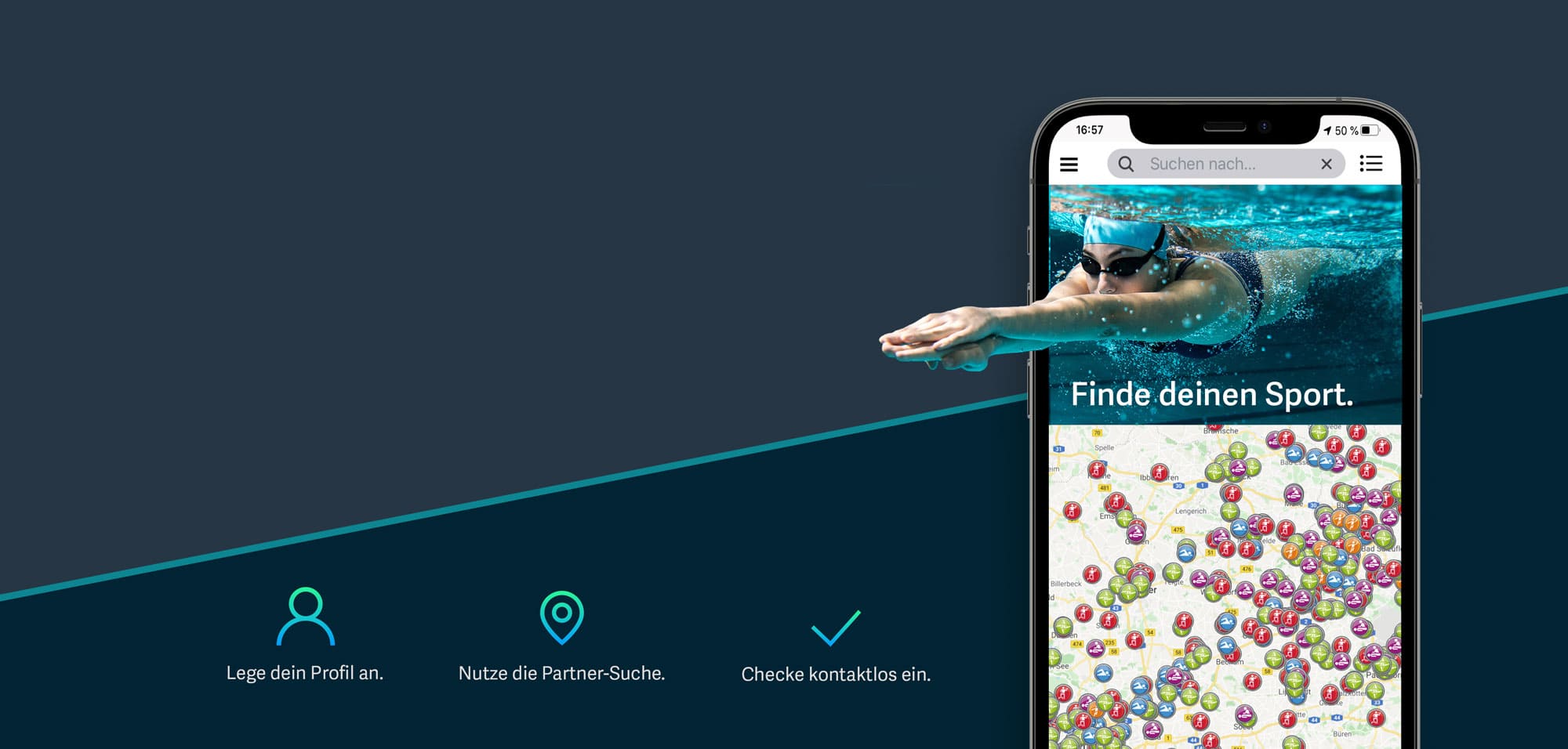 Sportnavi App - Dein Ort - Dein Sport Sportnavi App - Dein Ort - Dein Sport
